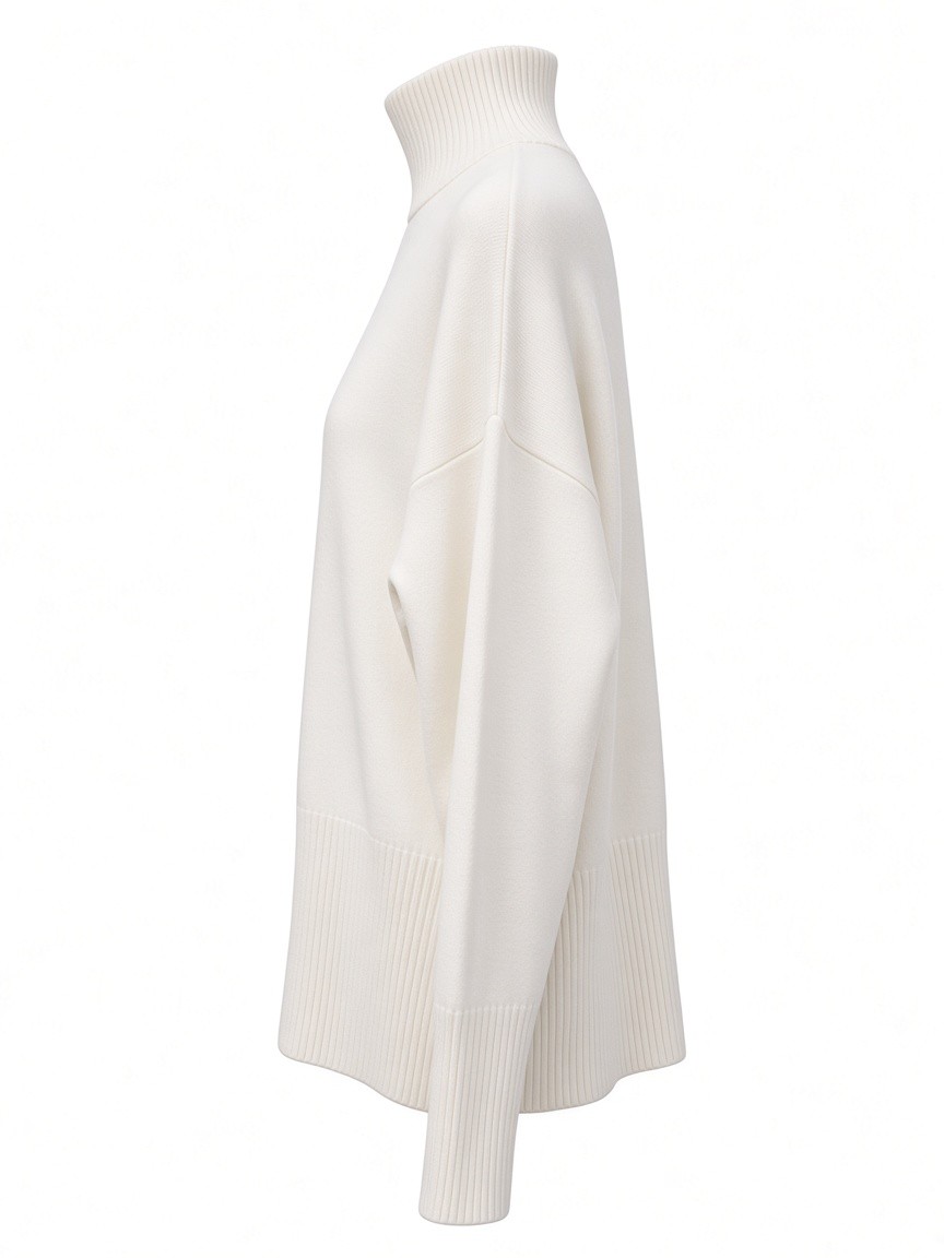 Dámsky rolák N.EVERY DAY SOFT WHITE Smotanovo-biely s.WEAR 2